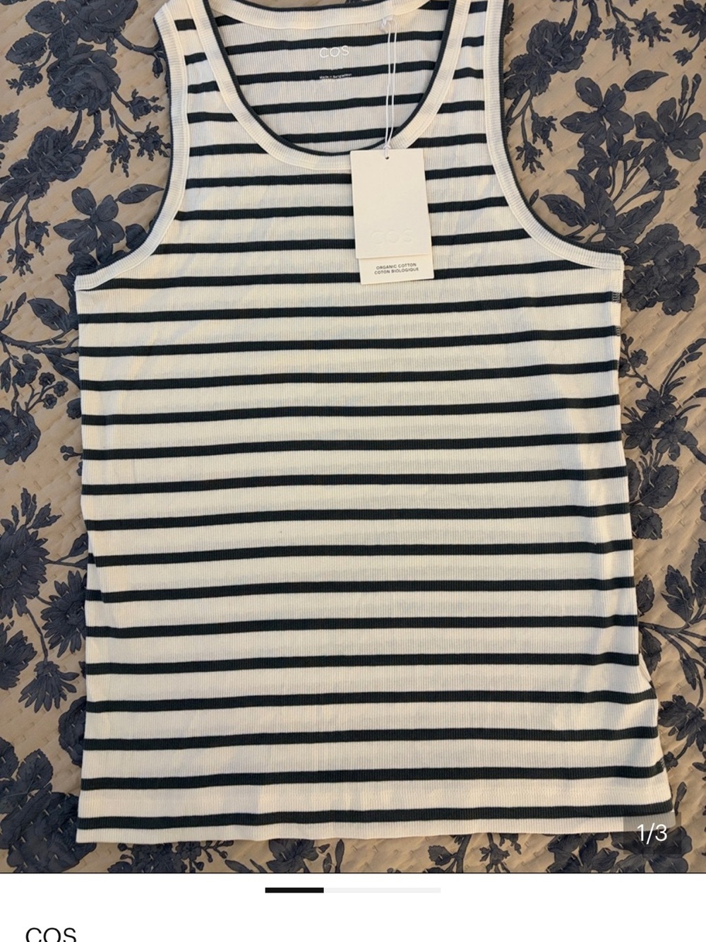 COS Striped Ribbed Tank NWT